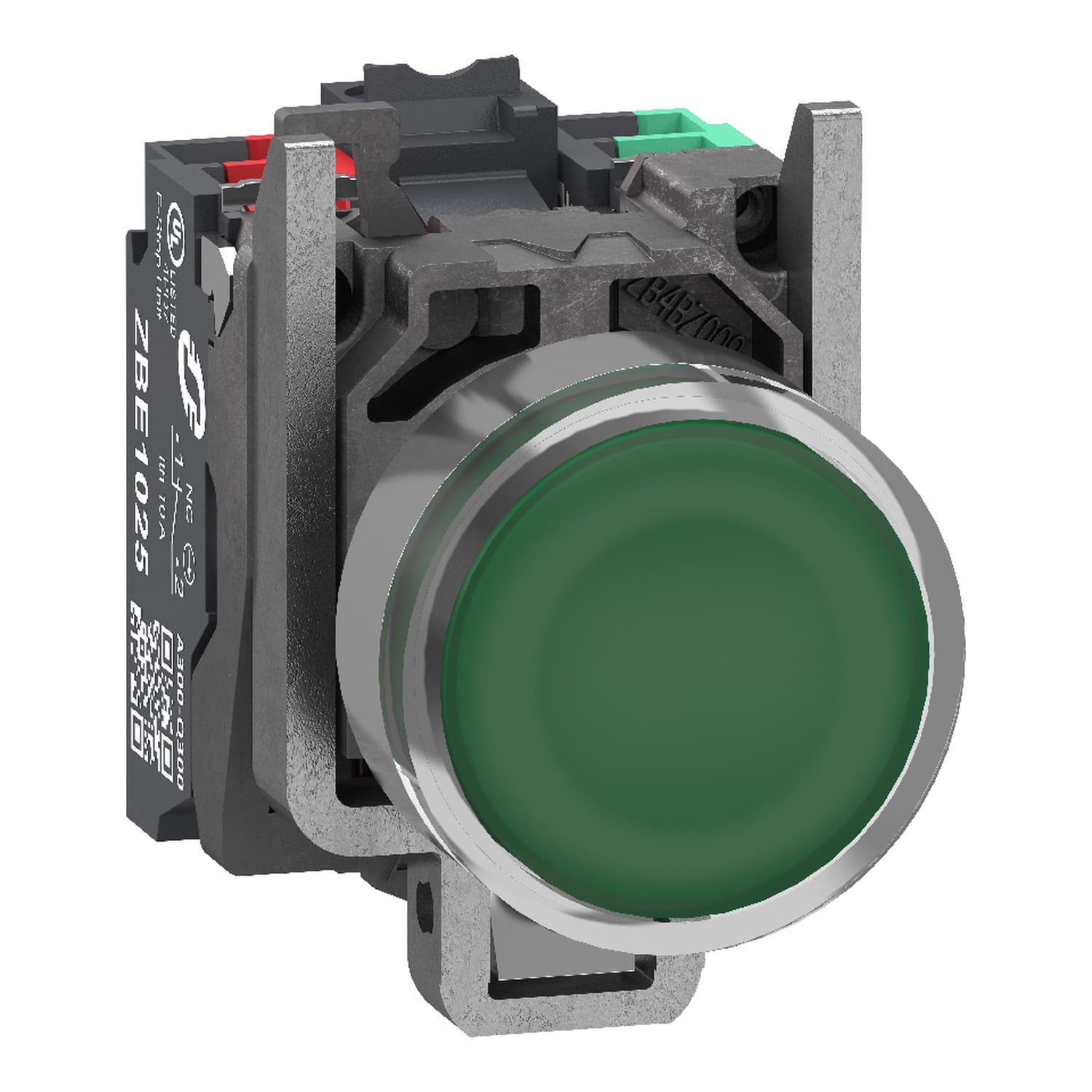 SCHNEIDER ELECTRIC - SNRXB4BW33B55 Pulsante lum. verde 24V NO+NC push-in