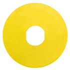SCHNEIDER ELECTRIC - SNRZBY8101 Blank legend, Harmony XB4, Harmony XB5, yellow, 90mm, for emergency stop, unmarked