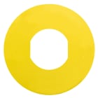 SCHNEIDER ELECTRIC - SNRZBY9101 Etichetta circolare Ø60 - per puls. arresto emergenza - gialla - neutra