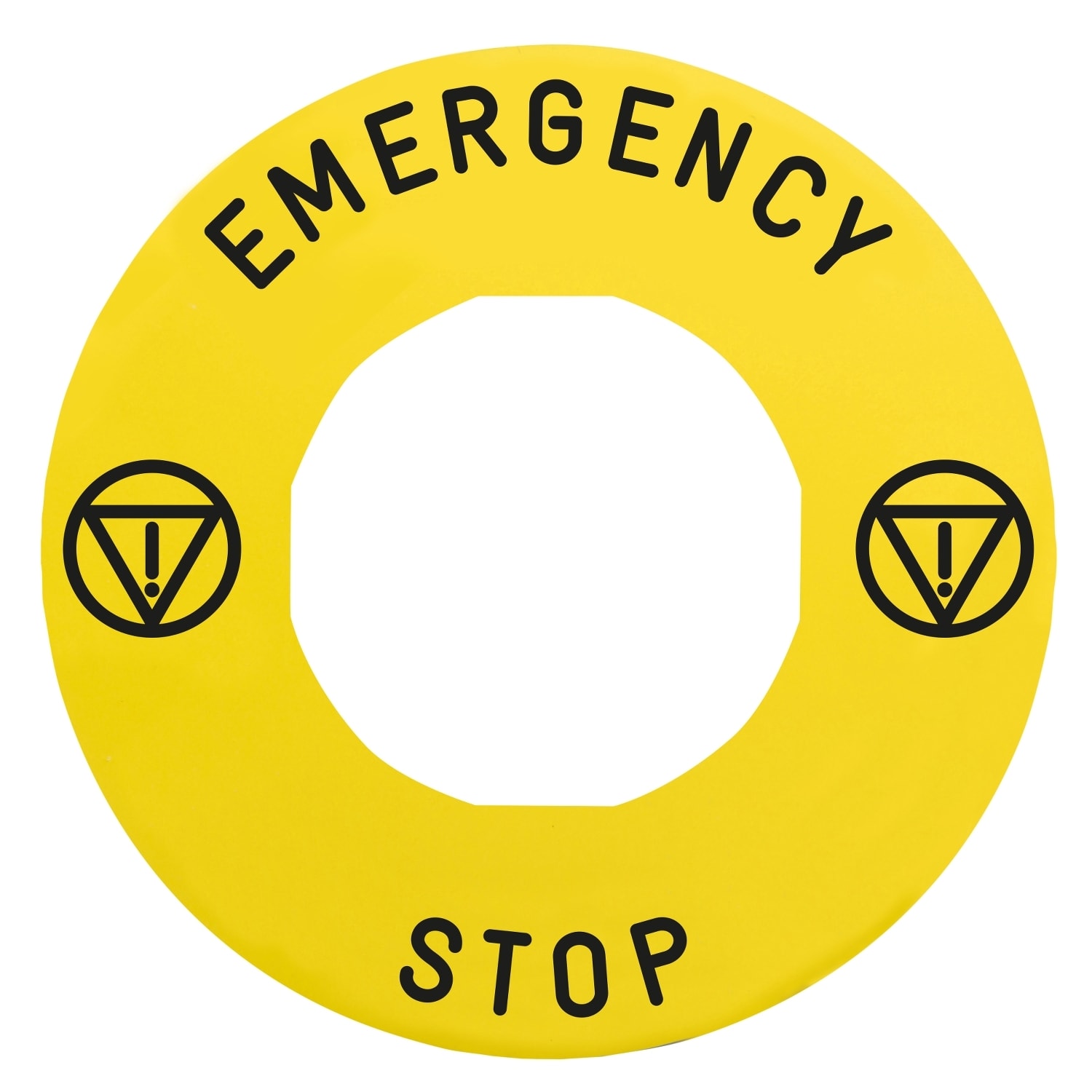 SCHNEIDER ELECTRIC SNRZBY9330T ETICHETTA EMERGENCY STOP
