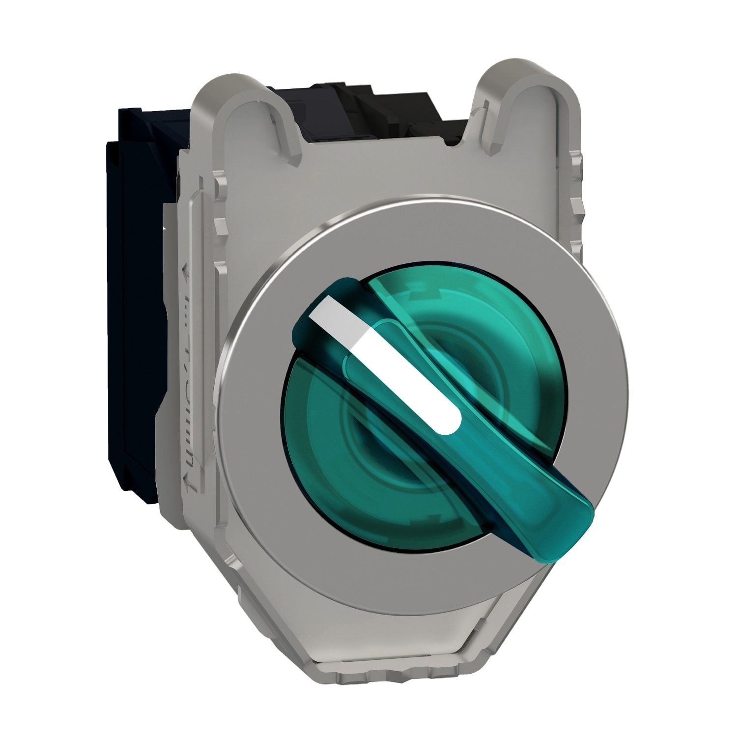 SCHNEIDER ELECTRIC - SNRXB4FK123G5 Selettore luminoso verde filopannello 2 posizioni fisse 120VAC 1NO+1NC - LED universale- Ø30