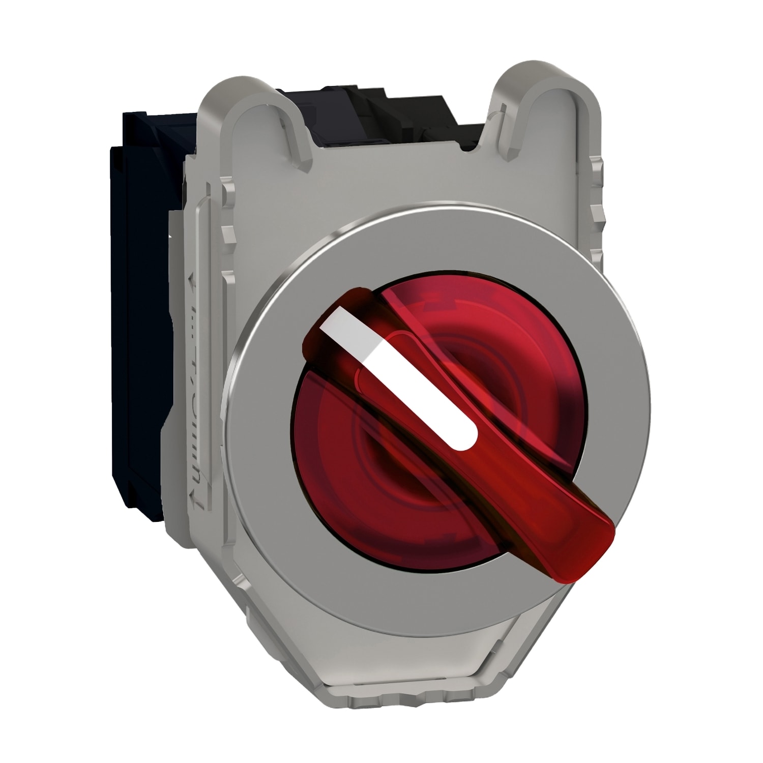SCHNEIDER ELECTRIC - SNRXB4FK124M5 Selettore luminoso rosso filopannello 2 posizioni fisse 230VAC 1NO+1NC- LED universale- Ø30