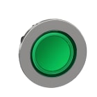 SCHNEIDER ELECTRIC - SNRZB4FW333 Testa pulsante luminoso verde filopannello- per LED universale- Ø30
