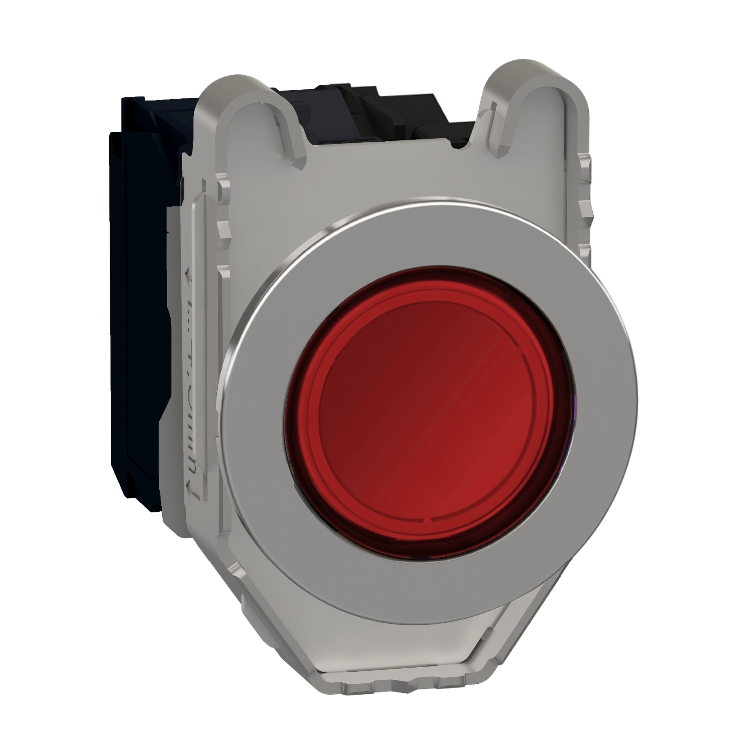 SCHNEIDER ELECTRIC - SNRXB4FW34M5 Pulsante luminoso rosso filopannello LED universale 230 VAC 1NO+1NC- LED universale- Ø30