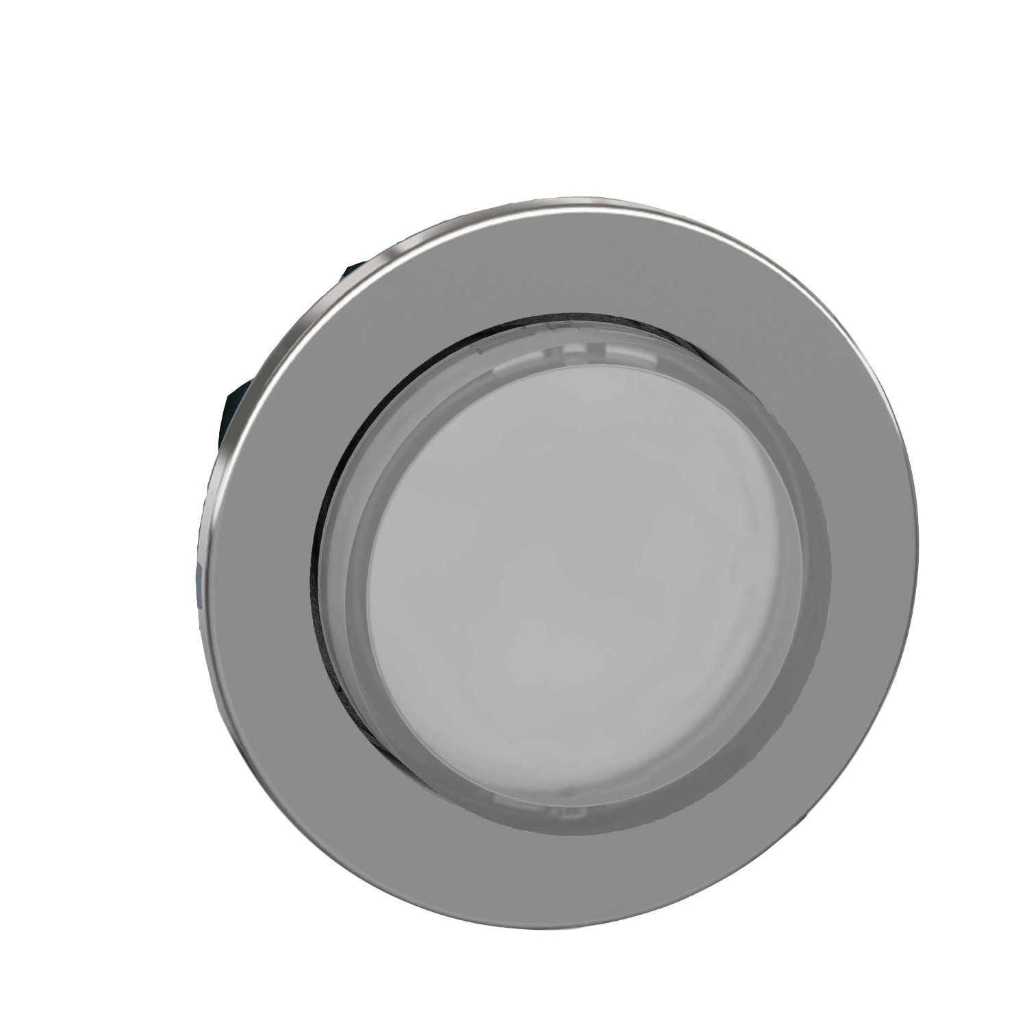 SCHNEIDER ELECTRIC - SNRZB4FH13 Testa pulsante luminoso sporgente bianco filopannello ad aggancio passo-passo- per LED universale- Ø30
