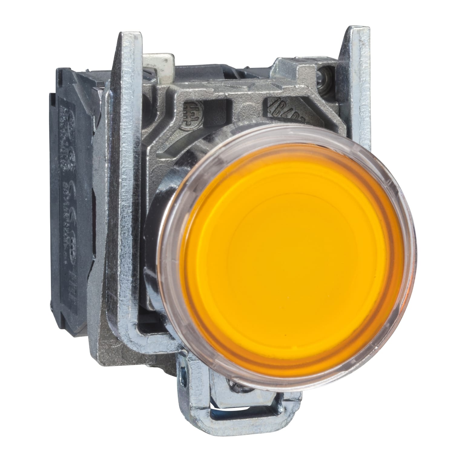 SCHNEIDER ELECTRIC - SNRXB4BW3565 Pulsante luminoso giallo Ø22 - filoghiera ad impulso - 250V - 1NO+1NC