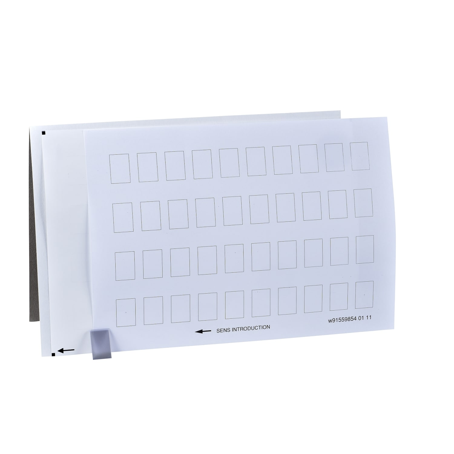 SCHNEIDER ELECTRIC - SNRZBY5100 Foglio di 40 etichette 18 X 27mm - per portaetichette 30 X 50mm - neutra