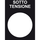 SCHNEIDER ELECTRIC - SNRZB2BY2626 TARGHETTA SOTTO TENSIONE