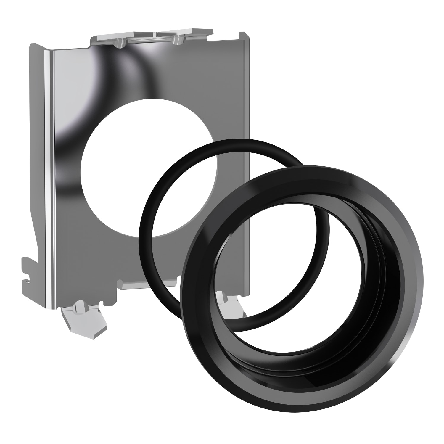 SCHNEIDER ELECTRIC - SNRZB4BZ0217 Kit filo pannello in metallo nero