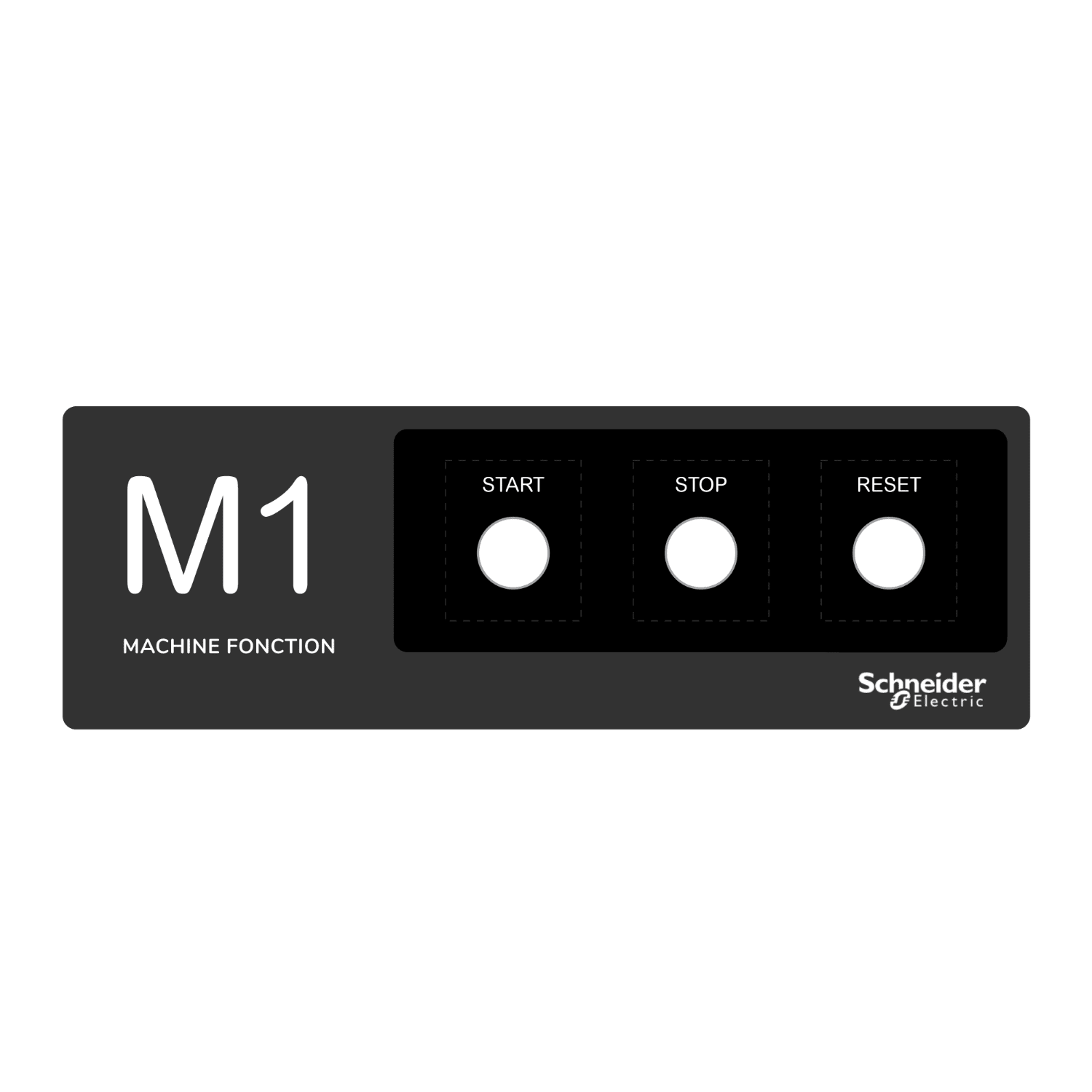 SCHNEIDER ELECTRIC - SNRZBYLEG301001 Harmony XB4, Harmony XB5, etichetta adesiva, 300x100 personalizzata