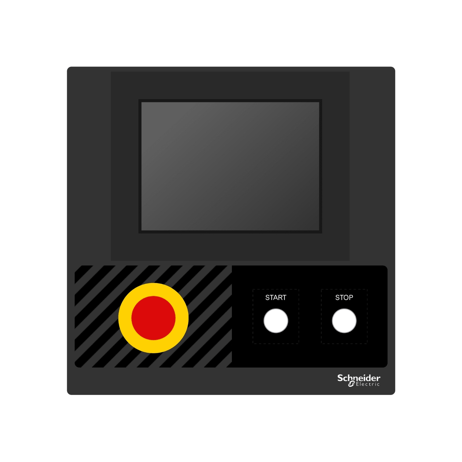 SCHNEIDER ELECTRIC - SNRZBYLEG303001 Harmony XB4, Harmony XB5, etichetta adesiva, 300x300 personalizzata