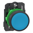 SCHNEIDER ELECTRIC - SNRXB5AA615 Pulsante, Harmony XB5, plastica, filoghiera, blu, 22 mm, ad impulso, senza marcatura, 1 NO, contatti Push-in