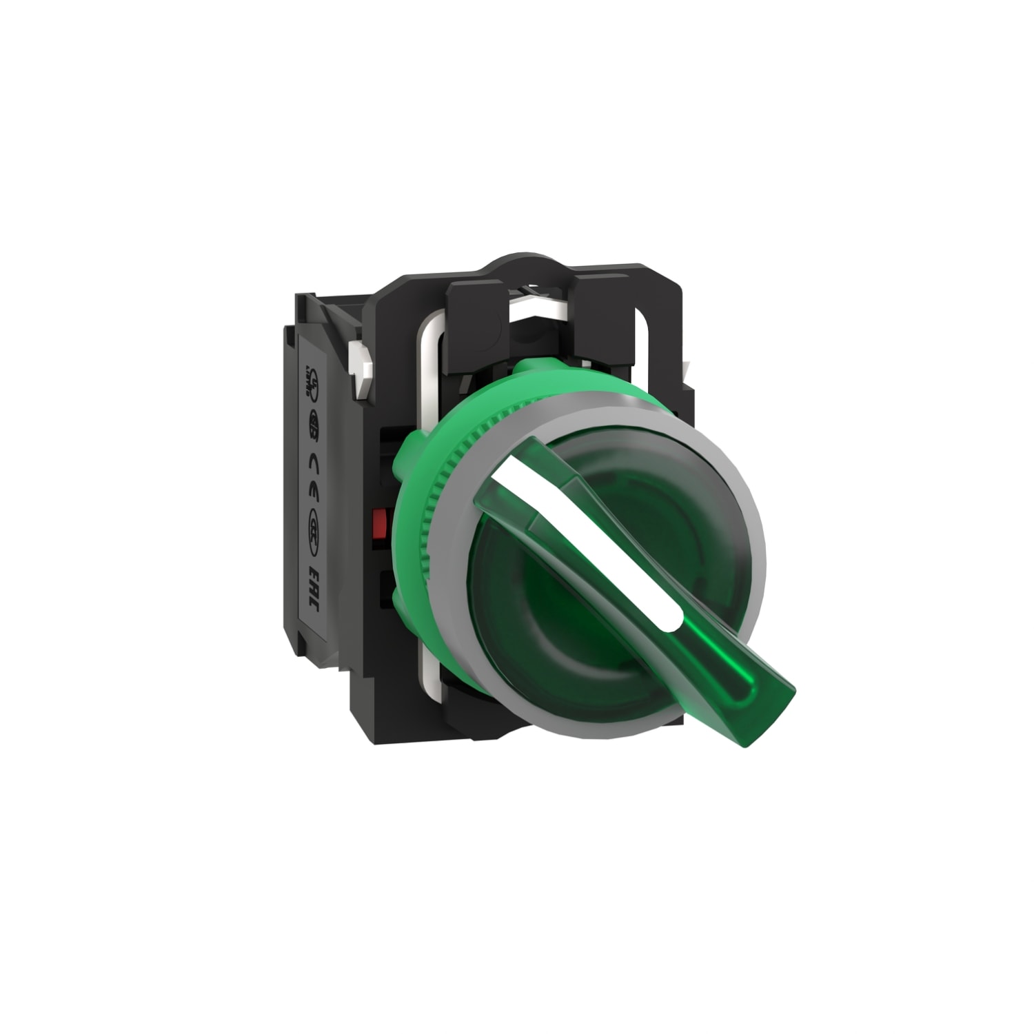 SCHNEIDER ELECTRIC SNRXB5AK123B5C0 SELETT. LUM.VERDE 2POS.24V GHIERA GRIGIA