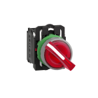 SCHNEIDER ELECTRIC - SNRXB5AK124B5C0 SELETT. LUM. ROSSO LED 24V GHIERA GRIGIA