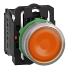SCHNEIDER ELECTRIC SNRXB5AW35B5C0 PULS.LUMINOSO GIALLO 24V GHIERA GRIGIA