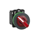 SCHNEIDER ELECTRIC - SNRXB5FK124B5 Selett. lum. rosso 2pos.filopannello 24V