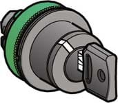 SCHNEIDER ELECTRIC - SNRZB5FG4D TESTA SELETTORE A CHIAVE 2 POS. 30MM