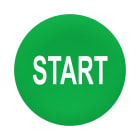 SCHNEIDER ELECTRIC - SNRZBA333 Capsula verde - c/marcatura start - bianca - per pulsante filoghiera circolare