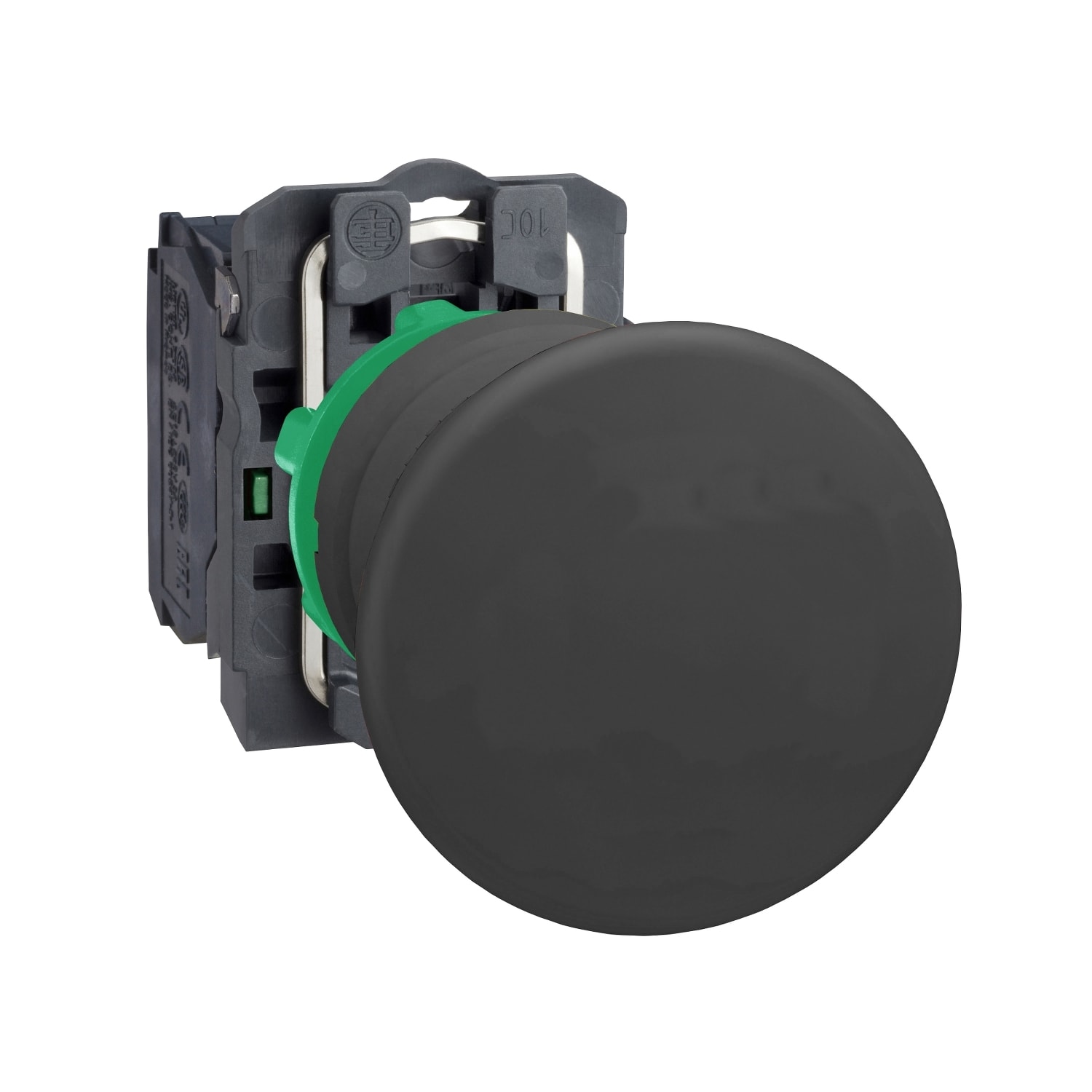 SCHNEIDER ELECTRIC - SNRXB5AC21 Pulsante nero Ø22 - testa a fungo Ø40