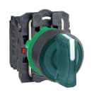 SCHNEIDER ELECTRIC - SNRXB5AK133B5 Selettore luminoso verde - Ø22 con LED universale- 24Vac/dc -NO+NC