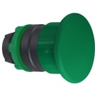 SCHNEIDER ELECTRIC - SNRZB5AC3 Head for non illuminated pushbutton, Harmony XB5, plastic, green, mushroom 40mm, 22mm, spring return