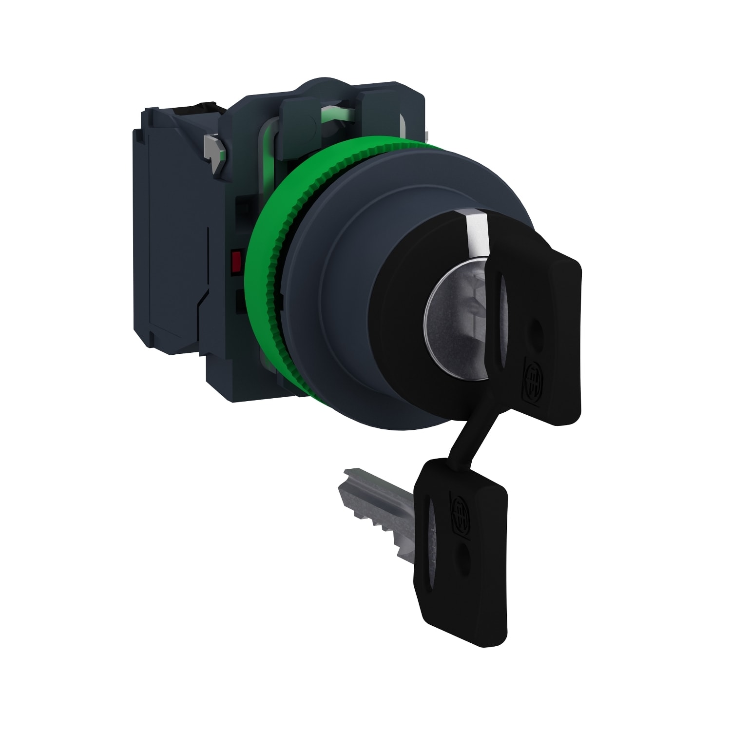 SCHNEIDER ELECTRIC - SNRXB5FG03 Selettore a chiave 3 pos.fisse filopannello Ø30 2NO
