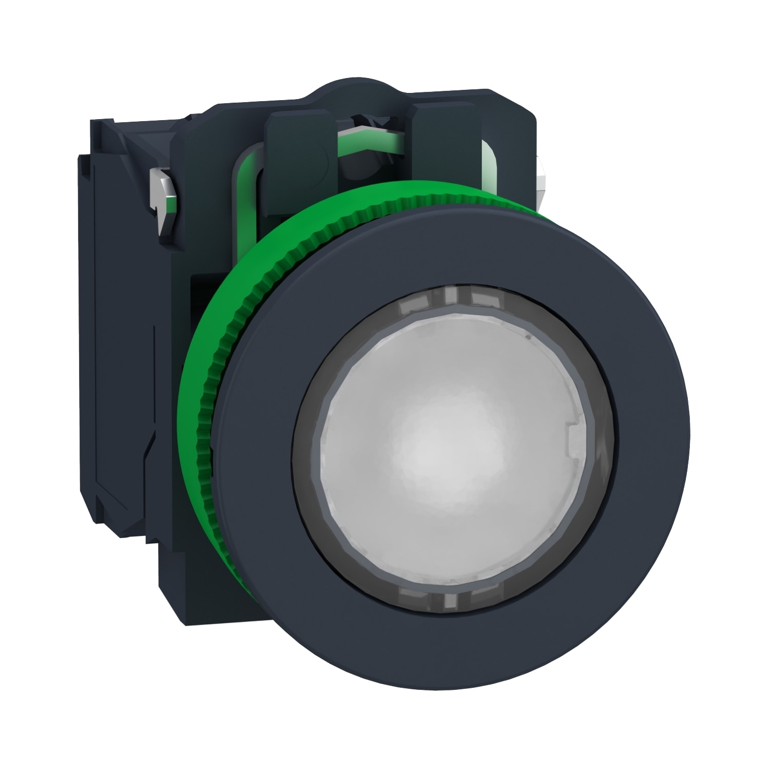 SCHNEIDER ELECTRIC SNRXB5FW31B5 PULS. LUM. BIANCO 24V NO+NC FILOPANNELLO