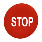 SCHNEIDER ELECTRIC - SNRZBAF434 Capsula rossa STOP 30mm