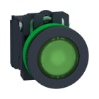 SCHNEIDER ELECTRIC - SNRXB5FW33B5 PULS. LUM. VERDE 24V NO+NC FILOPANNELLO