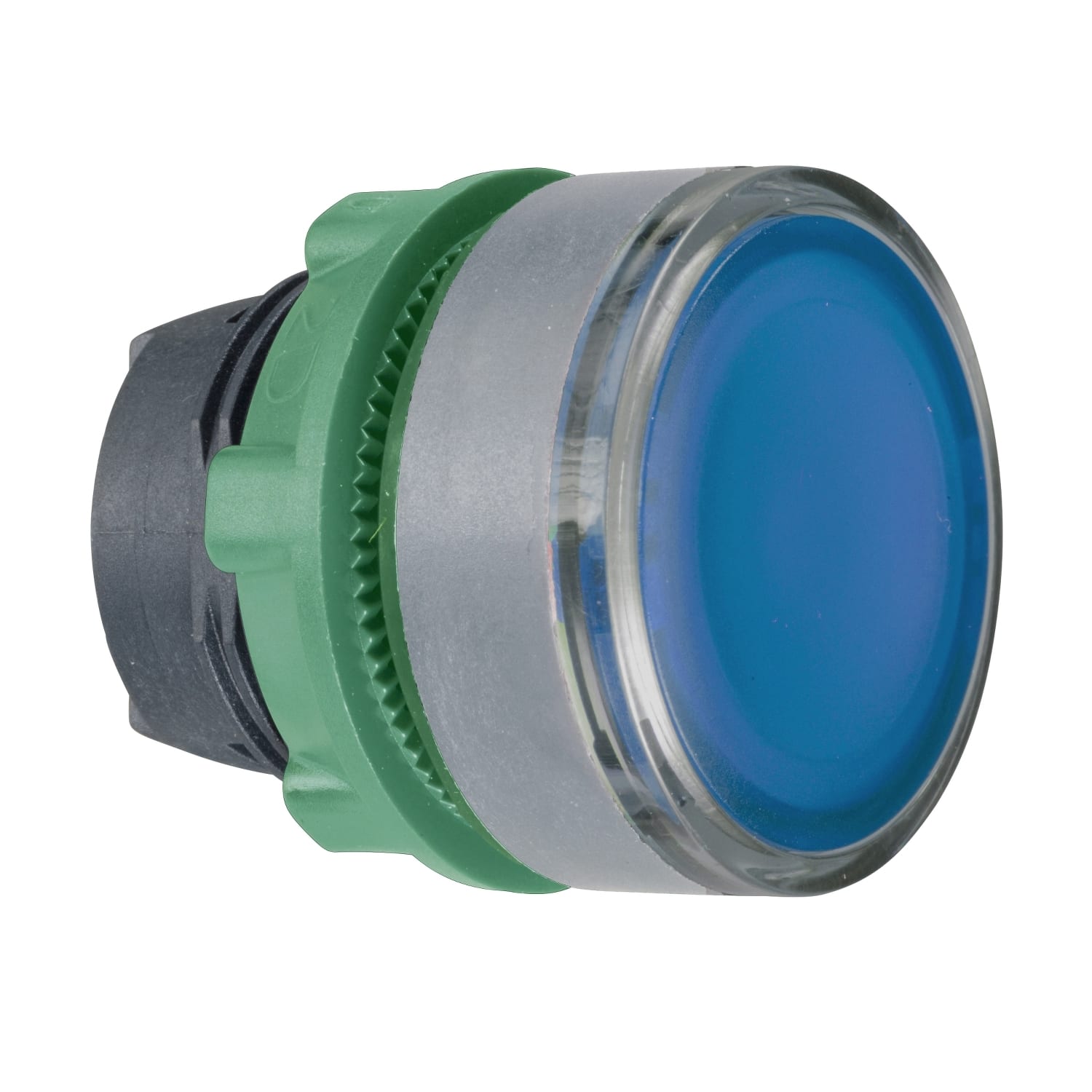 SCHNEIDER ELECTRIC SNRZB5AH063C0 TESTA PULS.LUMINOSO BLU GHIERA GRIGIA