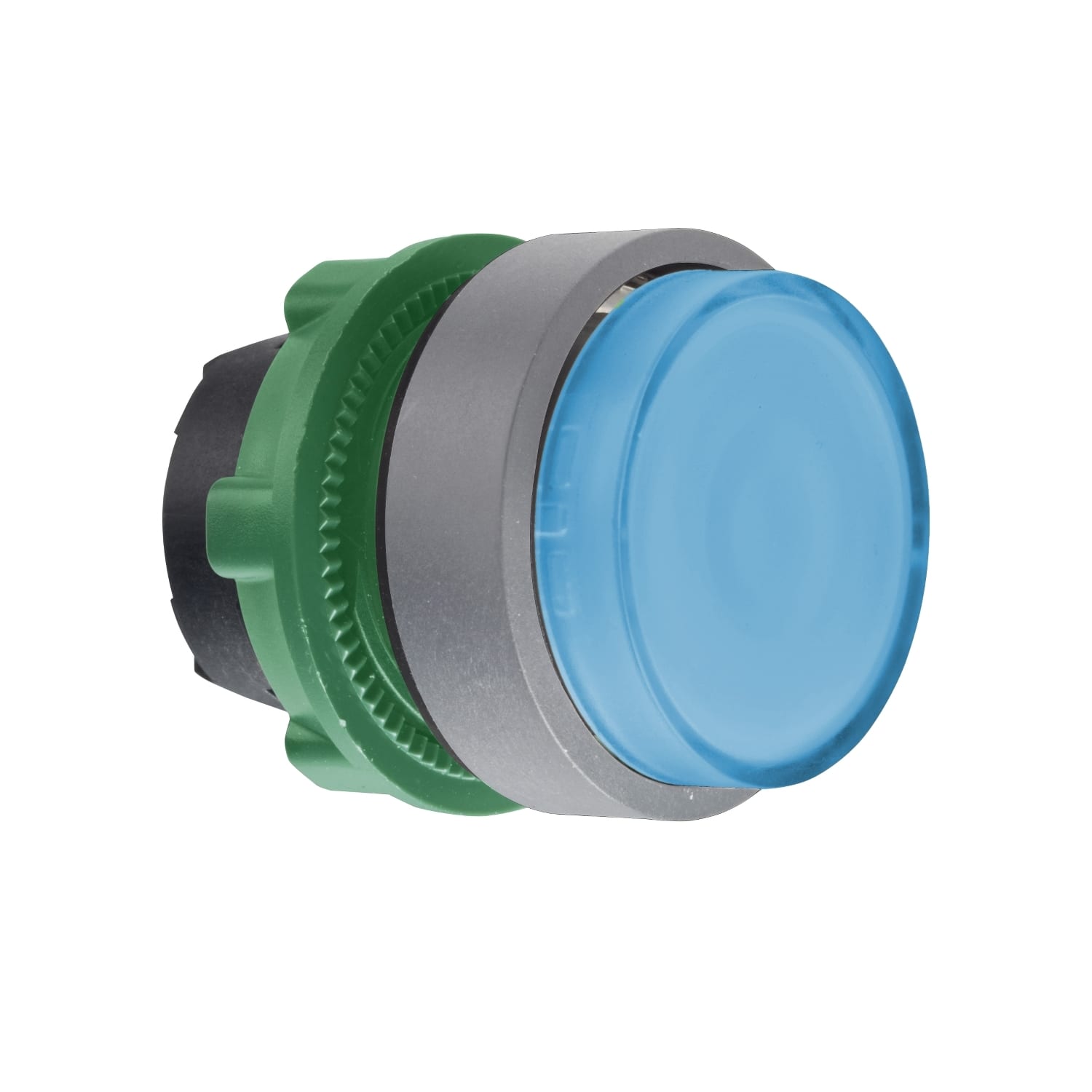 SCHNEIDER ELECTRIC SNRZB5AH63C0 TESTA PULSANTE LUM. BLU GHIERA GRIGIA