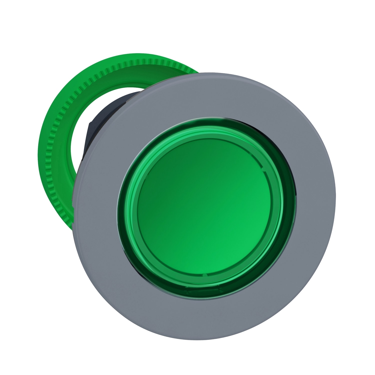 SCHNEIDER ELECTRIC SNRZB5FW333C0 TESTA PULS.LUM. VERDE A FILO GRIGIO