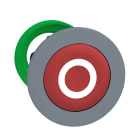 SCHNEIDER ELECTRIC - SNRZB5FA432C0 Testa puls. rosso O a filo ghiera grigia