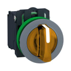 SCHNEIDER ELECTRIC - SNRXB5FK135G5C0 Selettore luminoso arancione 3pos.- filopannello - 120Vac - ghiera grigia -Ø30 - LED universale - NO+NC