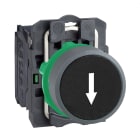 SCHNEIDER ELECTRIC - SNRXB5AA3351C0 Pulsante nero freccia 1NO ghiera grigia