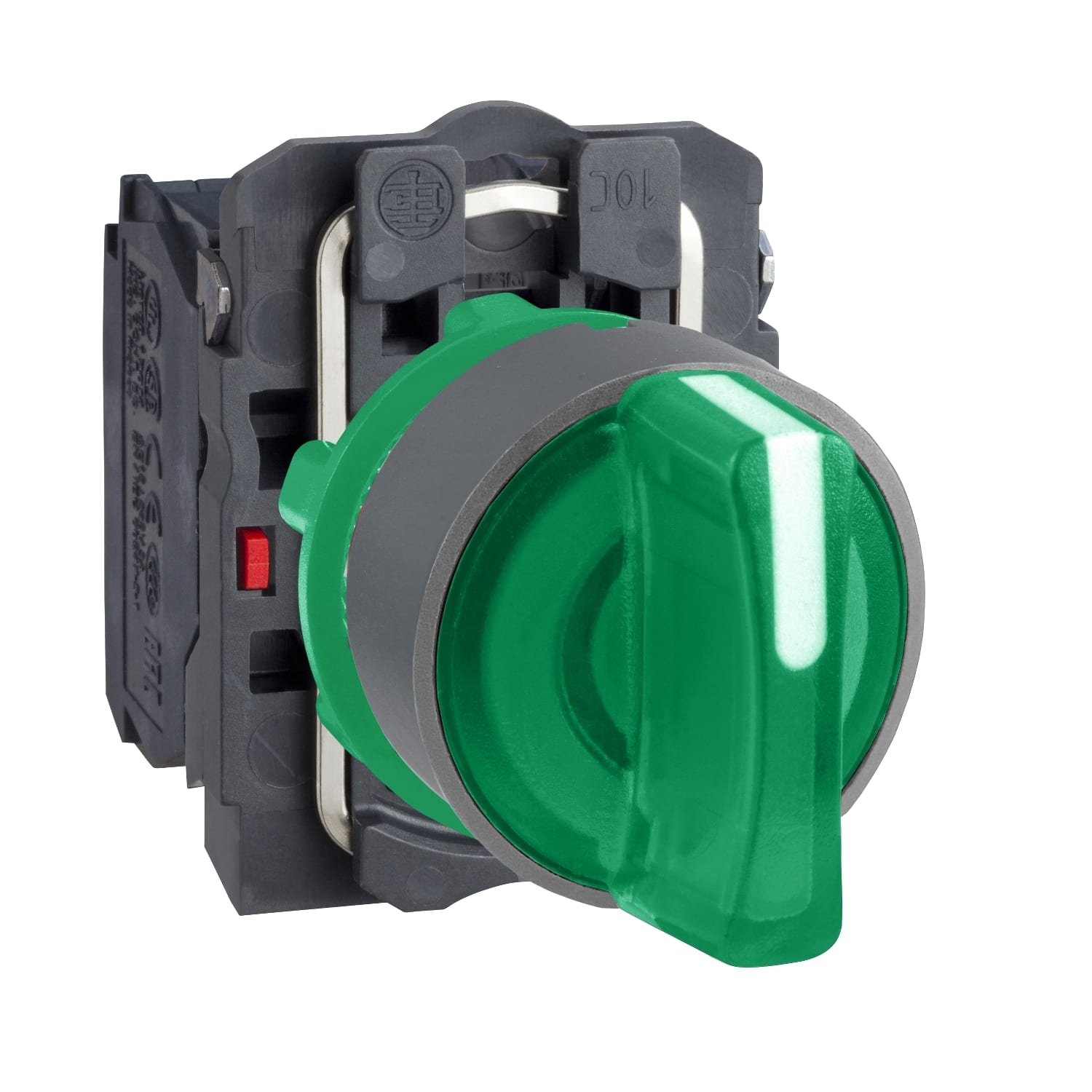 SCHNEIDER ELECTRIC SNRXB5AK133B5C0 SELETT. LUM. VERDE 24V GHIERA GRIGIA