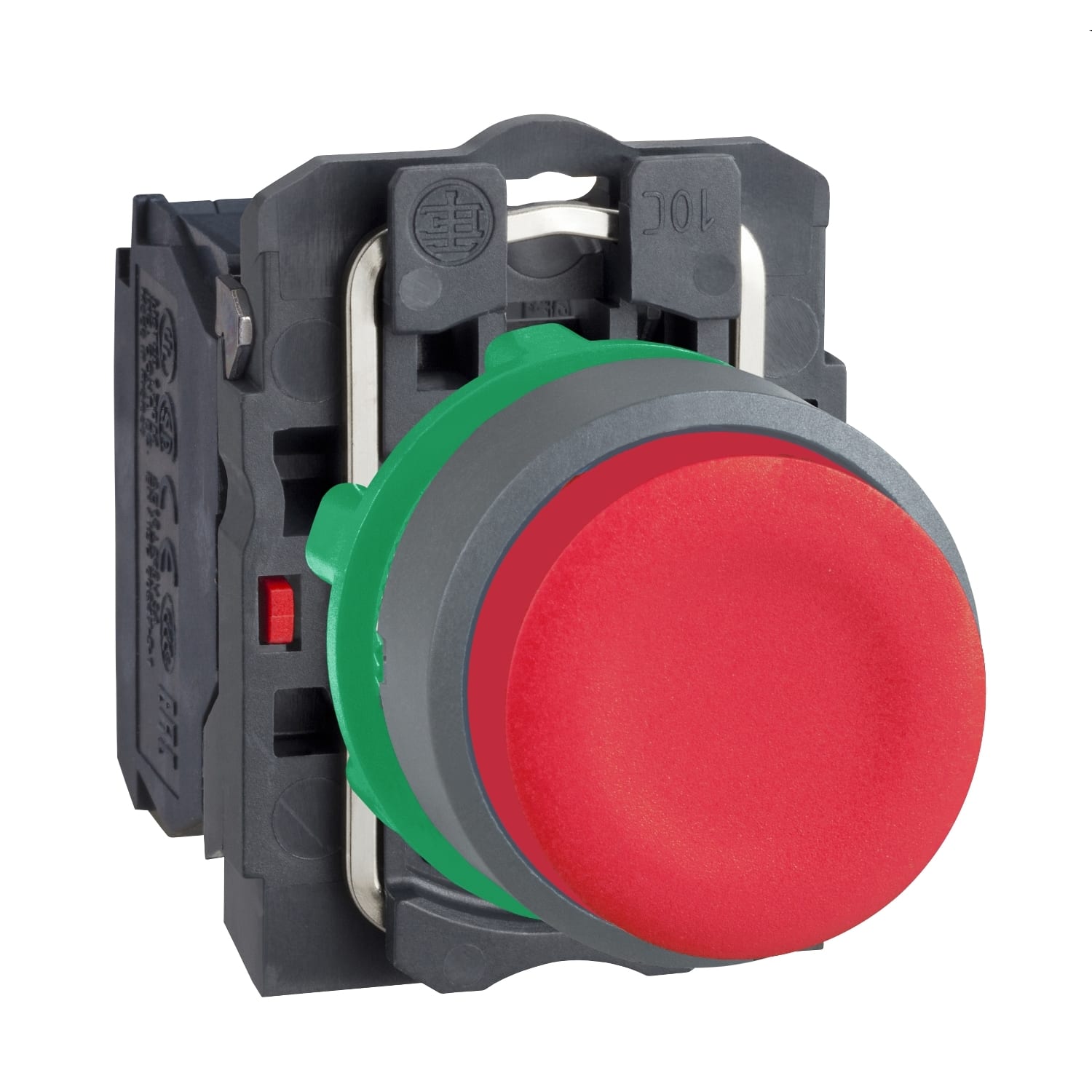 SCHNEIDER ELECTRIC - SNRXB5AL42C0 PULSANTE ROSSO GHIERA GRIGIA