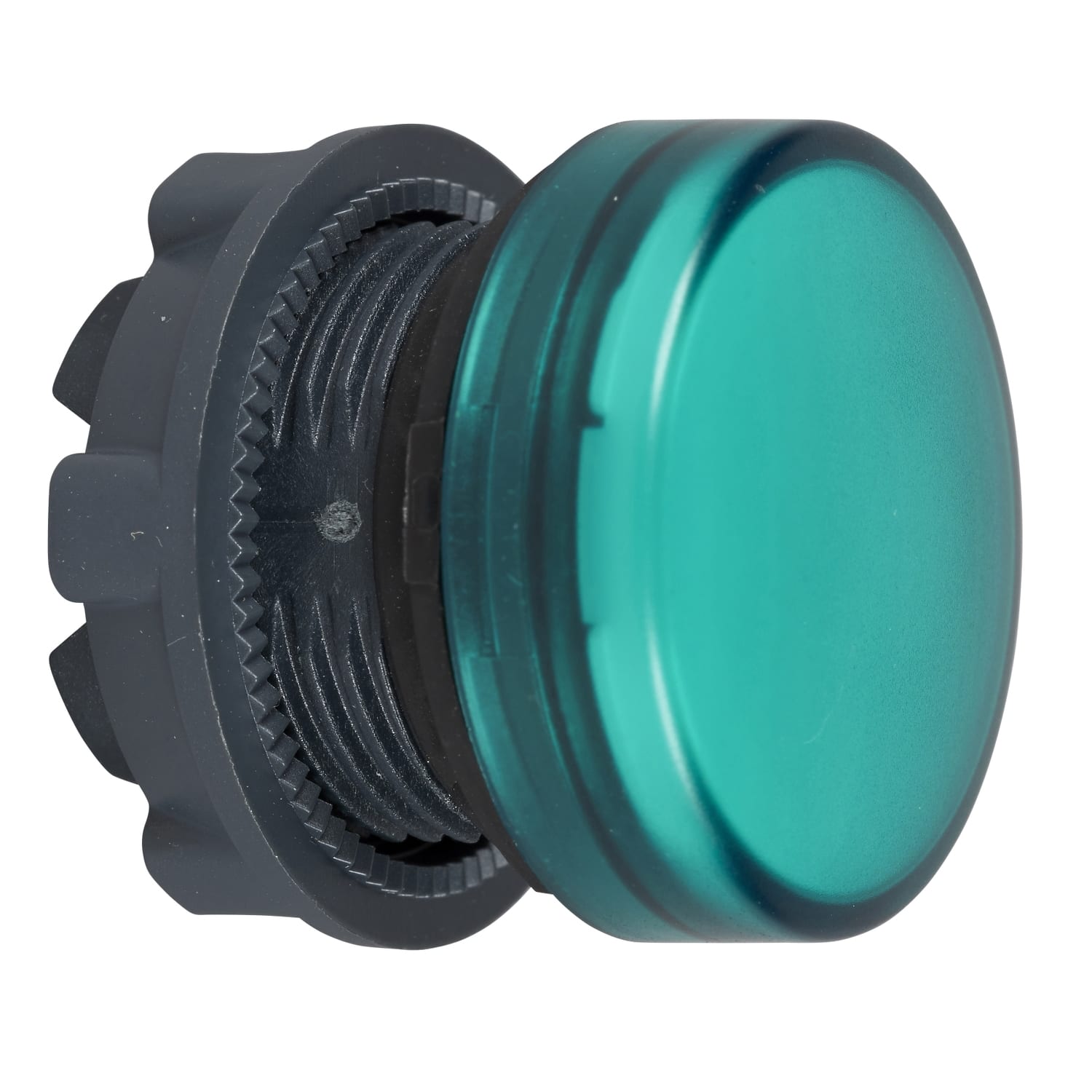 SCHNEIDER ELECTRIC - SNRZB5AV033 Testa lampada spia Ø22 - circolare - gemma liscia verde- per LED universale