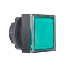 SCHNEIDER ELECTRIC - SNRZB5CW333 Testa pulsante quadrato luminoso Ø22 - verde - per inserimento etichetta- per LED universale