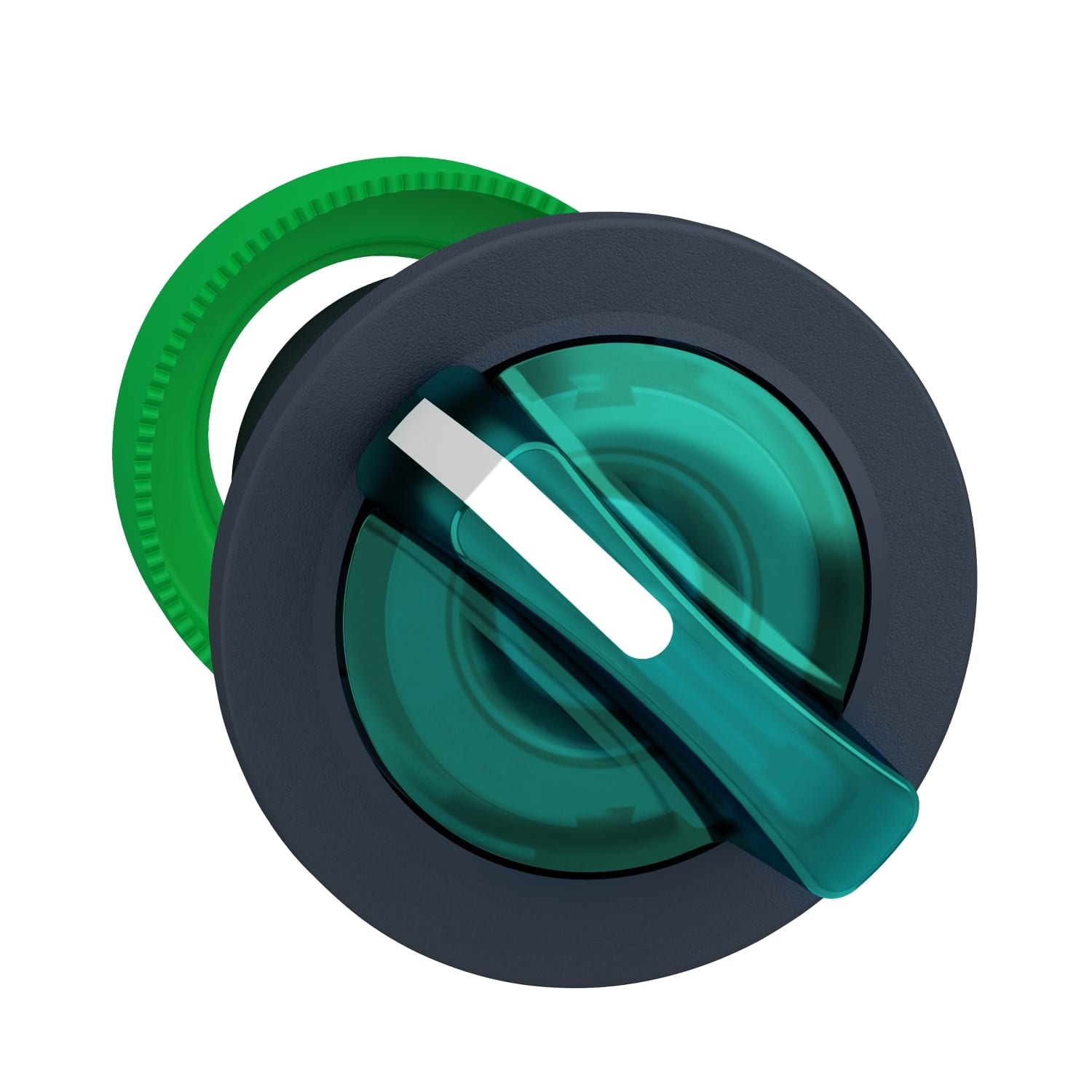 SCHNEIDER ELECTRIC - SNRZB5FK1233 Testa selettore luminoso verde 2 pos Ø30 - filopannello - per LED universale