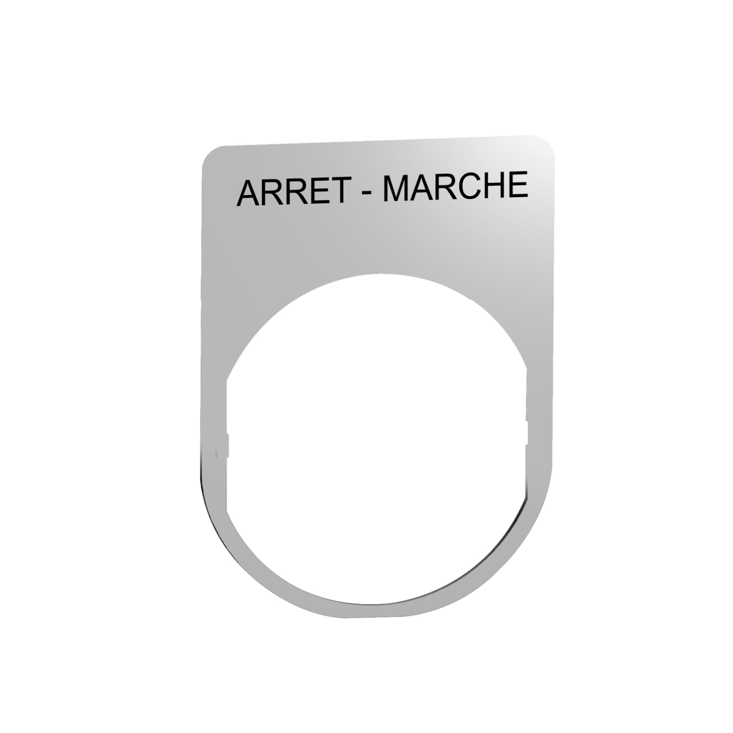 SCHNEIDER ELECTRIC - SNRZBYM2166 Porta etichetta+etichetta 'ARRET-MARCHE'
