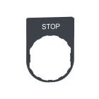 SCHNEIDER ELECTRIC SNRZBYP2304 PORTA ETICHETTA+ETICHETTA STOP