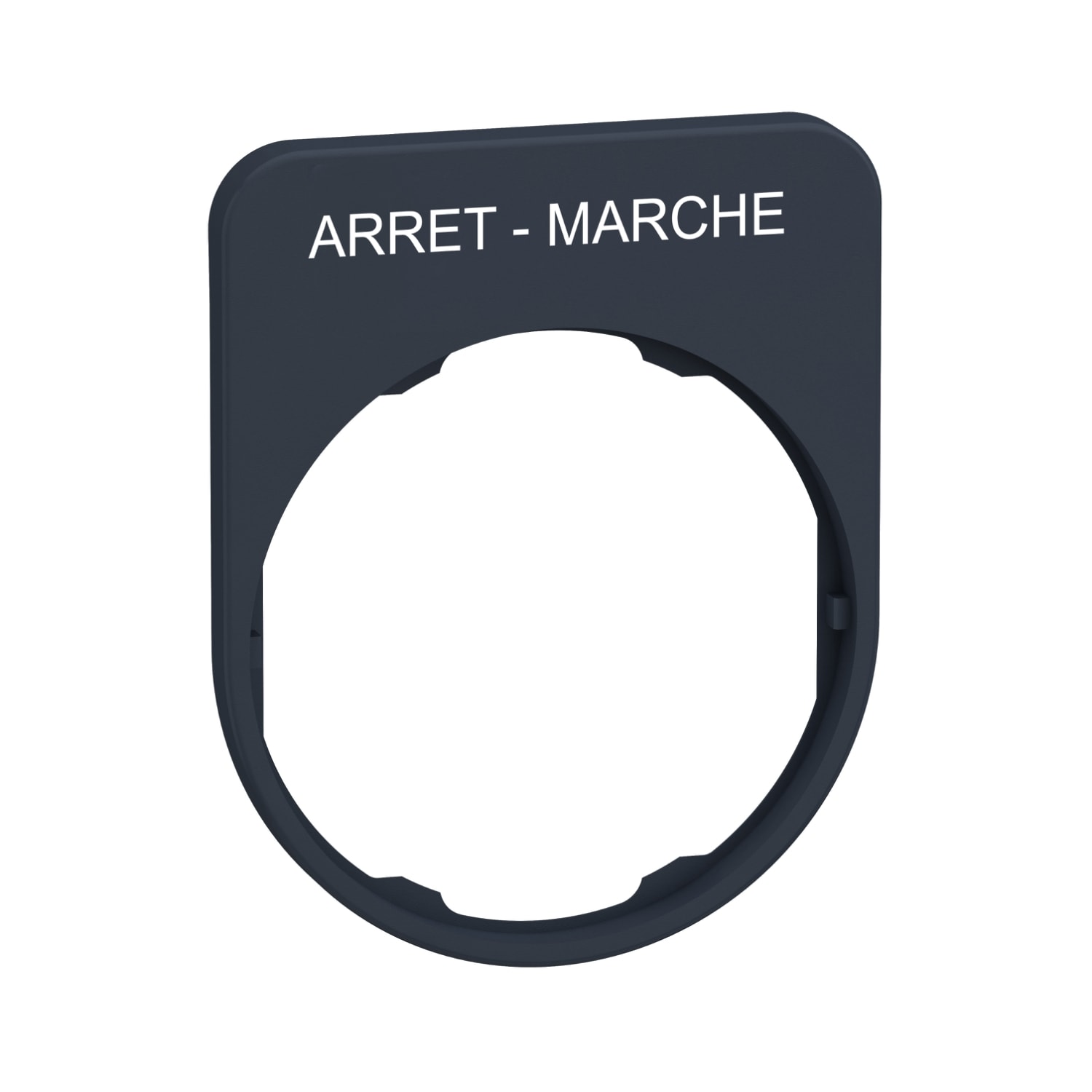SCHNEIDER ELECTRIC - SNRZBYFP2166 Porta etichetta+etichetta 'ARRET-MARCHE'