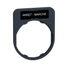 SCHNEIDER ELECTRIC - SNRZBYF2166 PORTA ETICHETTA+ETICHETTA ARRET-MARCHE