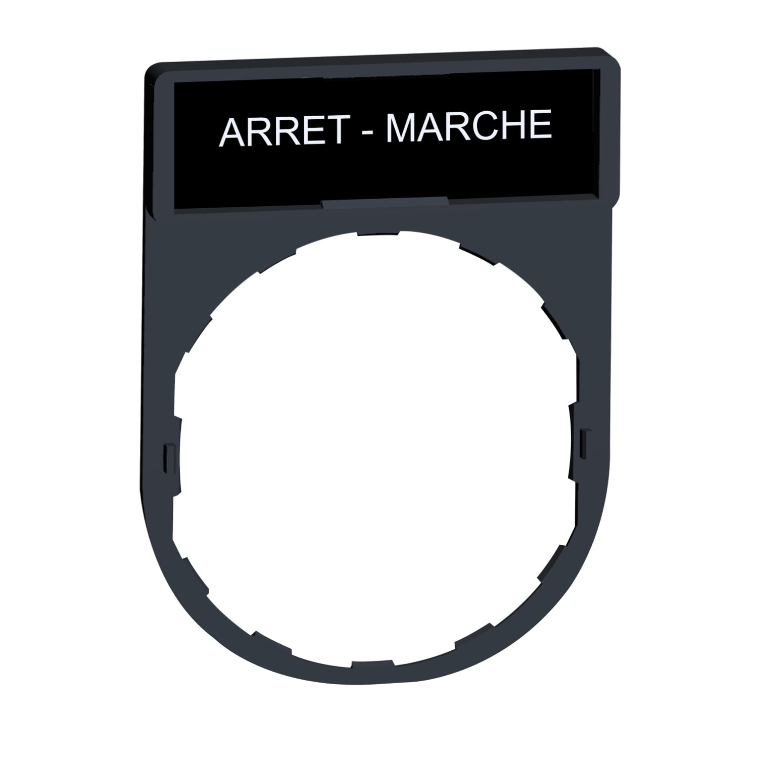 SCHNEIDER ELECTRIC - SNRZBY2166 Porta etichetta 30 X 40mm - per unità Ø22 - con etichetta ARRESTO-MARCIA