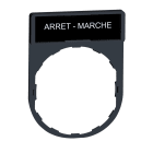 SCHNEIDER ELECTRIC SNRZBY2166 PORTA ETICHETTA+ETICHETTA ARRET-MARCHE