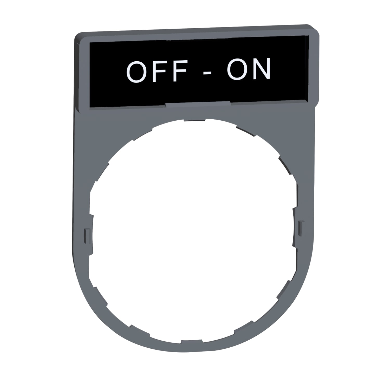 SCHNEIDER ELECTRIC - SNRZBY2367C0 Porta etichetta+etichetta 'OFF-ON'