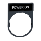 SCHNEIDER ELECTRIC SNRZBY2326 PORTA ETICHETTA+ETICHETTA POWER ON