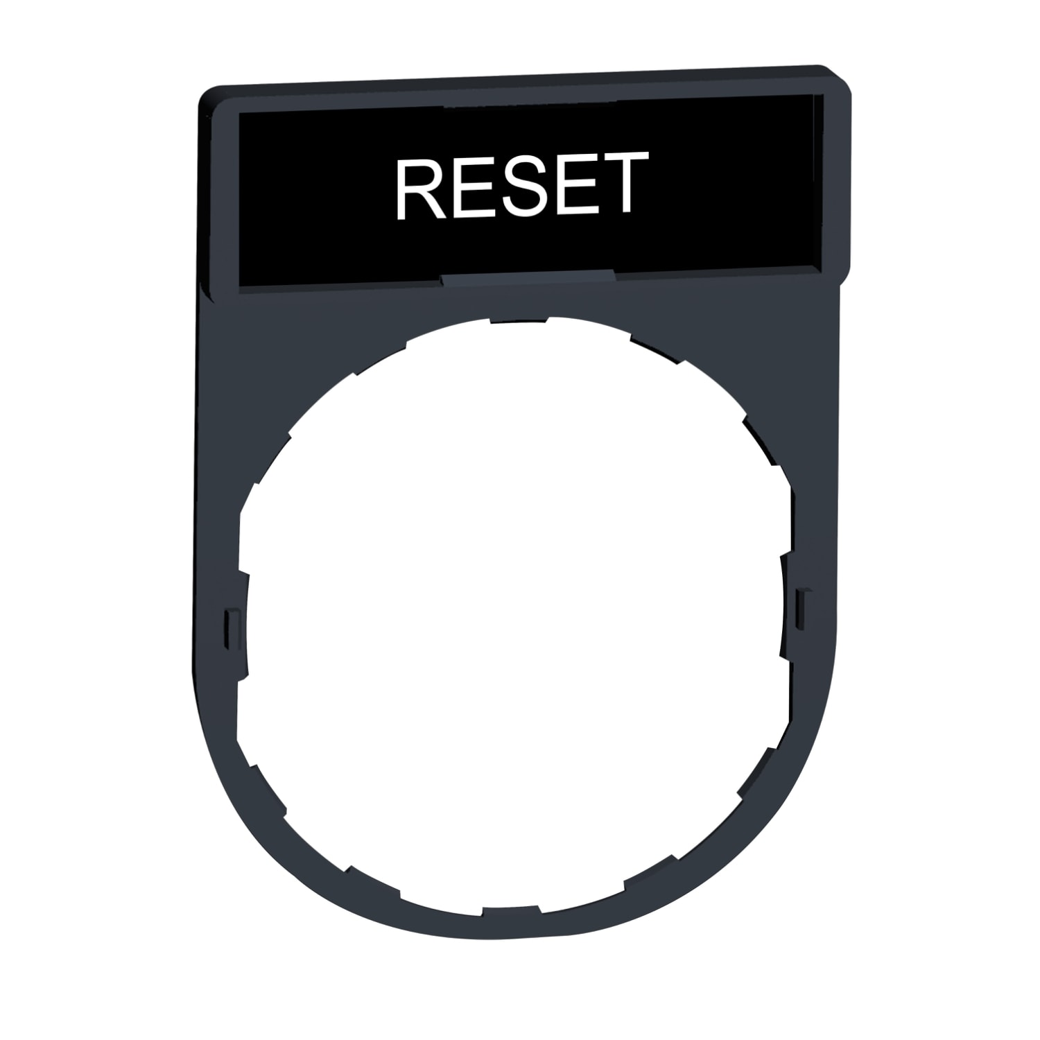 SCHNEIDER ELECTRIC - SNRZBY2322 Porta etichetta 30 X 40mm - per unità Ø22 - con etichetta RESET