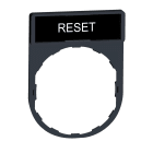 SCHNEIDER ELECTRIC - SNRZBY2322 PORTA ETICHETTA+ETIC. RESET BLACK COLOR